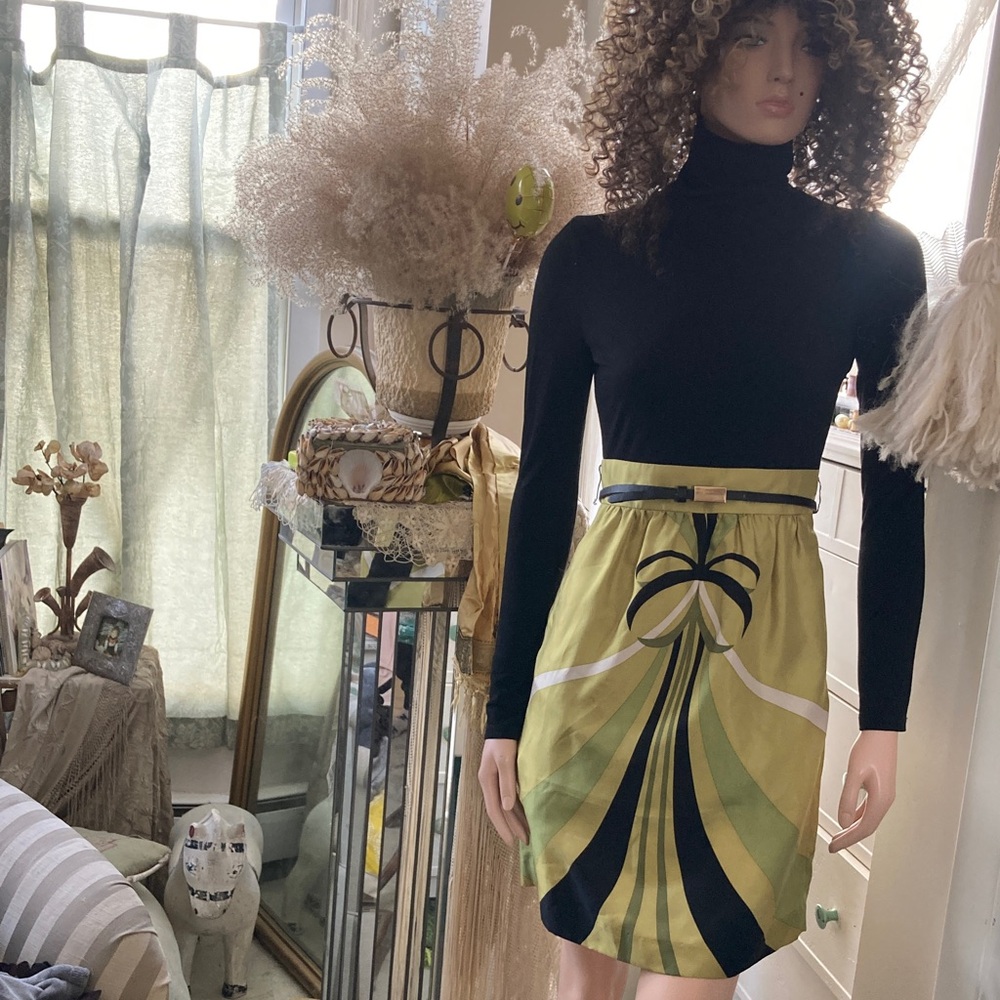 Stylish Green and Black Women's dress